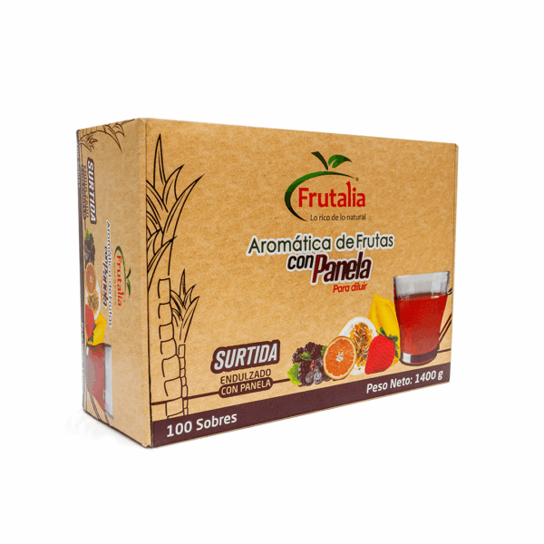 Aromática de frutas con panela X100 sobres surtidos